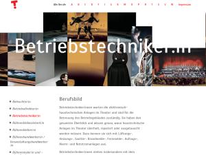 Cover: Betriebstechniker/in - Berufe am Theater