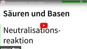 Cover: Neutralisationsreaktion - Säuren und Basen