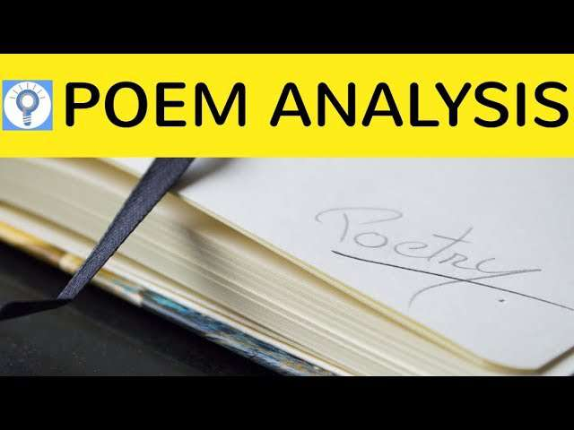 Cover: How to write a poem analysis - Gedichtinterpretation im Englischen schreiben