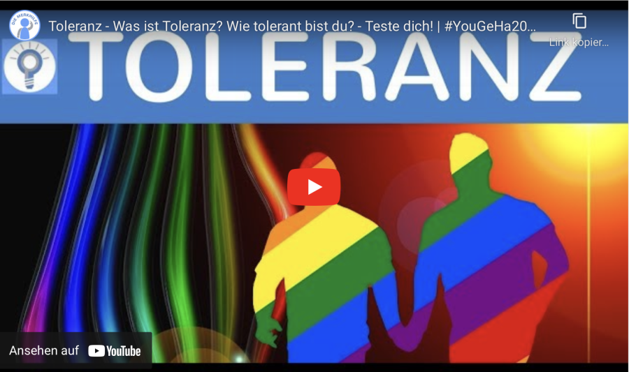 Cover: Toleranz - Was ist Toleranz? Wie tolerant bist du? - Teste dich!