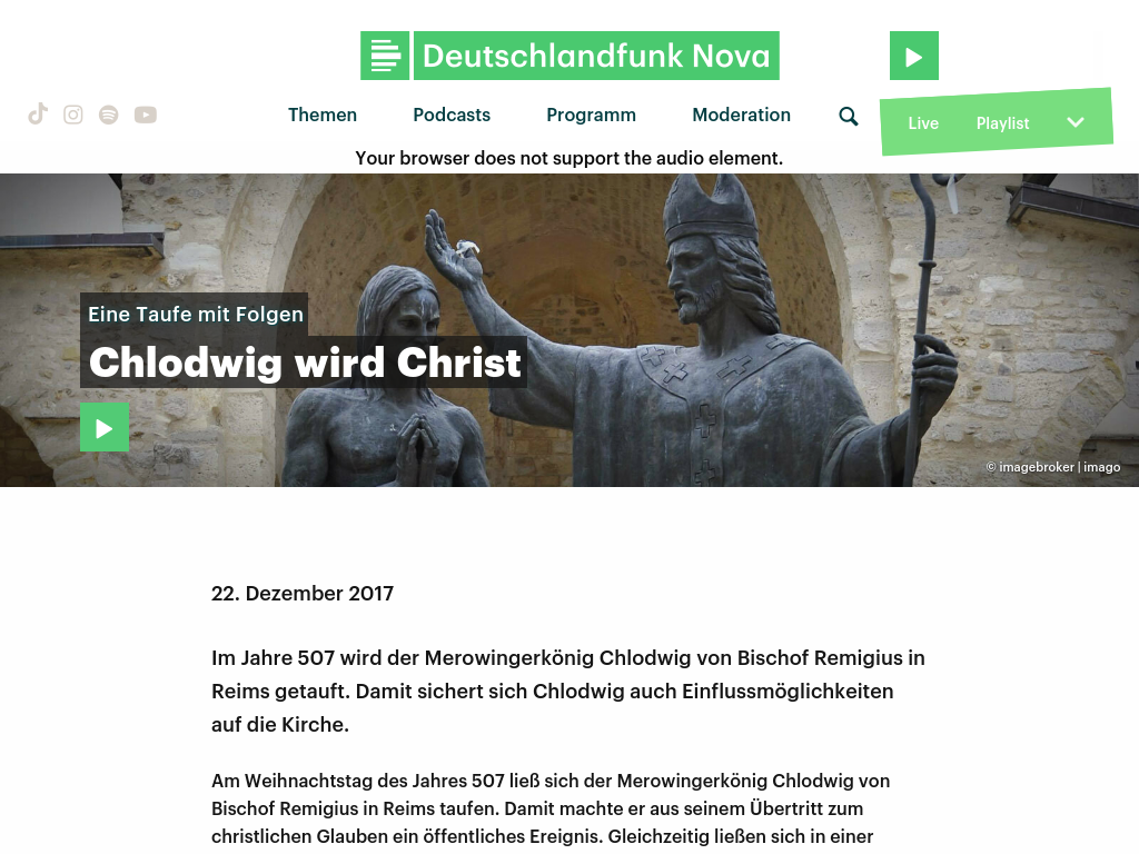 Cover: Chlodwig wird Christ