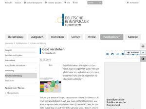 Cover: Geld verstehen | Deutsche Bundesbank