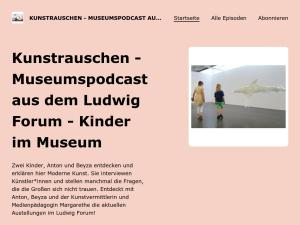 Cover: Kunstrauschen | Museumspodcast aus dem Ludwig Forum | Kinder im Museum