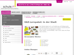 Cover: DAZ-Lernpaket - In der Stadt | Schule.at