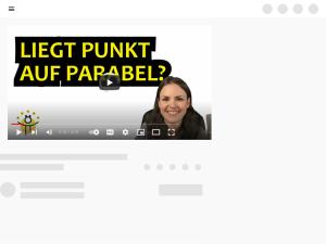Cover: Liegt der PUNKT auf der PARABEL? – Punktprobe quadratische Funktion - YouTube