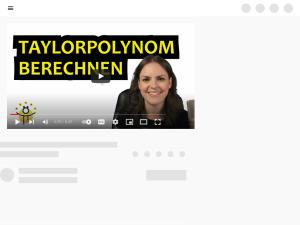 Cover: Taylorpolynom 3. Grades berechnen mit Entwicklungspunkt – Beispiel - YouTube