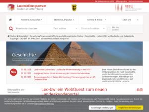 Cover: Leo-bw: ein WebQuest zum neuen Landeskundeportal — Landesbildungsserver Baden-Württemberg