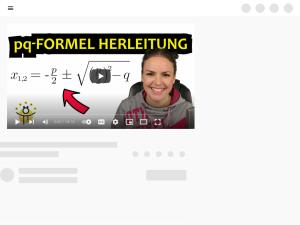 Cover: HERLEITUNG pq Formel – Quadratische Ergänzung Schritt für Schritt - YouTube