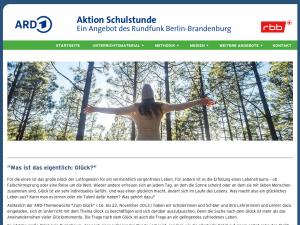 Cover: Aktion Schulstunde - Glück  | rbb