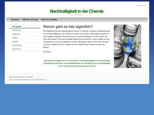 Cover: Webquest Nachhaltigkeit in der Chemie