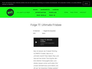 Cover: Folge 17: Ultimate Frisbee — Magazin des unpopulären Sports
