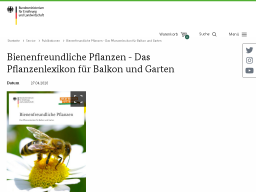 Cover: Bienenfreundliche Pflanzen - Das Pflanzenlexikon für Balkon und Garten