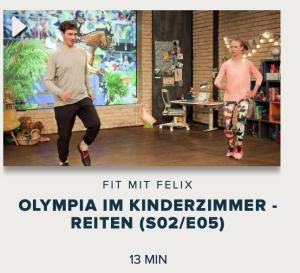 Cover: Fit mit Felix : Olympia im Kinderzimmer - Reiten (S02/E05)