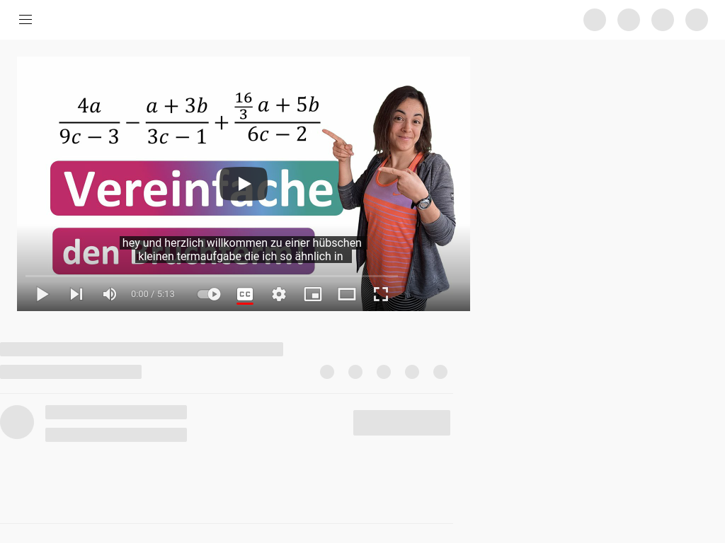 Cover: Matheklausur an der FH | Bruchterme vereinfachen - YouTube