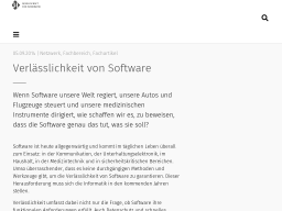 Cover: Verlässlichkeit von Software - Gesellschaft für Informatik e.V.