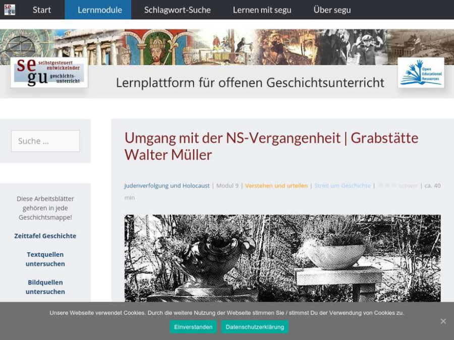 Cover: Umgang mit der NS-Vergangenheit | Grabstätte Walter Müller

