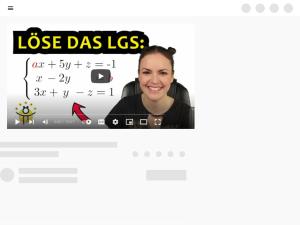 Cover: Gauß Algorithmus mit PARAMETER – Fallunterscheidung Gleichungssystem, LGS - YouTube