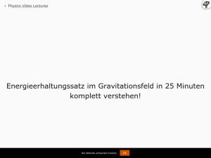 Cover: Energieerhaltungssatz im Gravitationsfeld in 25 Minuten komplett verstehen!