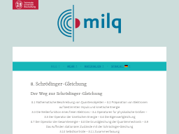 Cover: Schrödinger-Gleichung - milq