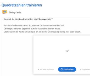 Cover: Quadratzahlen trainieren | ZUM-Apps