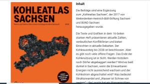 Cover: Kohleatlas Sachsen 2020