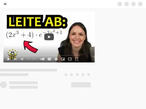 Cover: ABLEITUNG Produktregel e Funktion – e-Funktion ableiten und zusammenfassen - YouTube