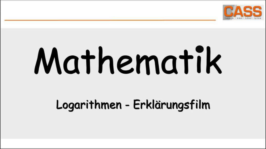 Cover: Logarithmen - Erklärungsfilm