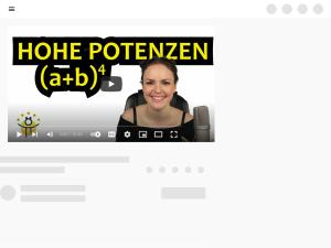 Cover: Hohe Potenzen auflösen – PASCALSCHES DREIECK, Klammer hoch 4, Summe, binomische Formeln - YouTube