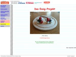 Cover: Das Essig-Projekt
