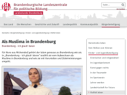 Cover: Als Muslima in Brandenburg