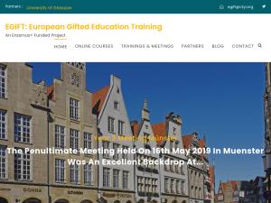 Cover: EGIFT: European Gifted Education Training – Online-Kurs rund um Hochbegabung