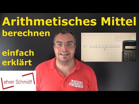 Cover: Arithmetisches Mittel - einfach erklärt mit Beispielen | Lehrerschmidt - YouTube