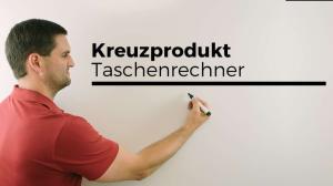 Cover: Kreuzprodukt mit Taschenrechner, Vektorprodukt, n-Vektor, Casio fx, Mathenachhilfe online