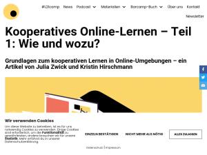 Cover: Kooperatives Online-Lernen – Teil 1: Wie und wozu?