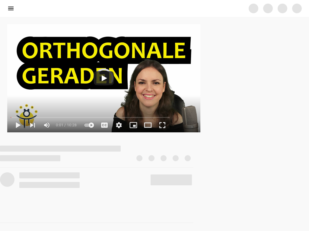 Cover: ORTHOGONALE GERADEN – Senkrechte Gerade durch Punkt aufstellen, Steigung berechnen - YouTube
