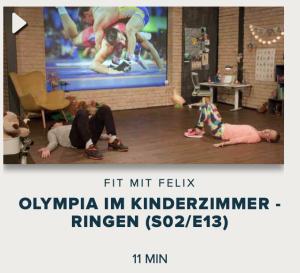 Cover: Fit mit Felix : Olympia im Kinderzimmer - Ringen (S02/E13)