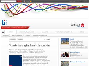 Cover: Sprachmittlung im Spanischunterricht | Landesinstitut Hamburg
