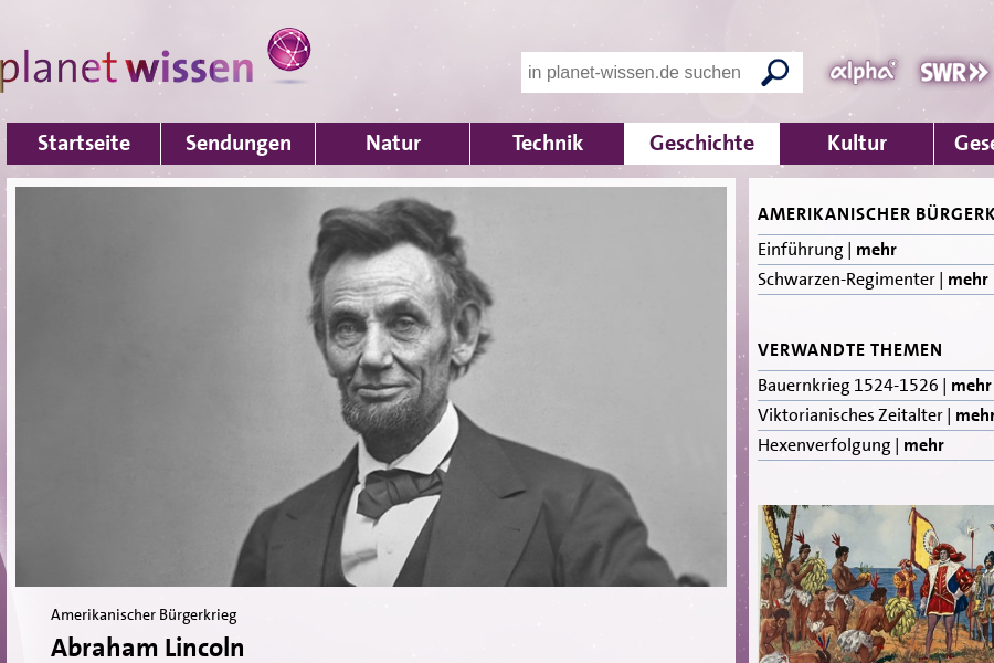 Cover: Abraham Lincoln - Planet Wissen