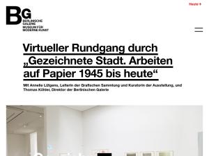Cover: Virtueller Rundgang durch Gezeichnete Stadt |Berlinische Galerie