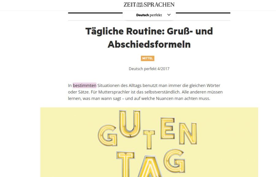 Cover: Deutsche Begrüßungen und Verabschiedungen | Deutsch perfekt