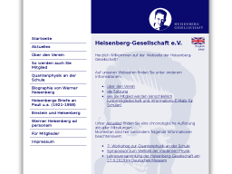 Cover: Heisenberg-Gesellschaft