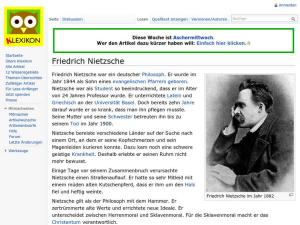 Cover: Friedrich Nietzsche | Klexikon