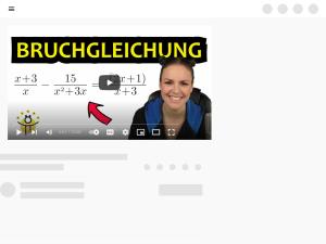Cover: BRUCHGLEICHUNGEN lösen Klasse 10 – quadratische Bruchgleichungen - YouTube