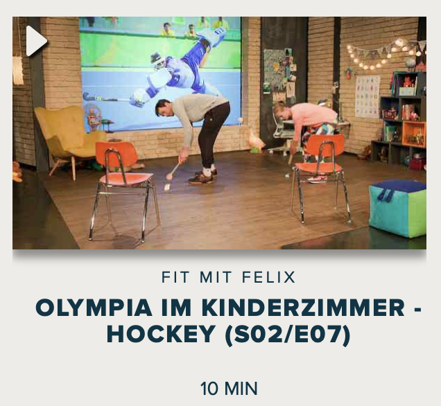 Cover: Fit mit Felix : Olympia im Kinderzimmer - Hockey (S02/E07)