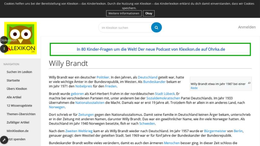 Cover: Willy Brandt | Klexikon