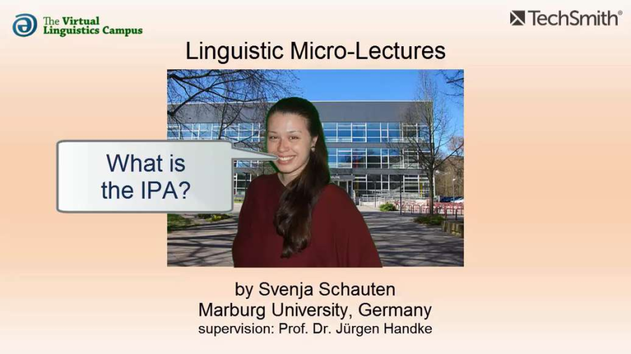 Cover: PHY_023 - Linguistic Micro-Lectures: The IPA