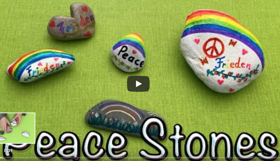 Cover: Kinder malen für den Frieden einen Peace Stone – Basteln mit Cordula - YouTube
