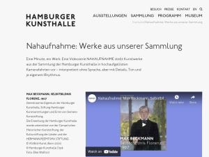 Cover: Nahaufnahme | Werke aus unserer Sammlung | Hamburger Kunsthalle