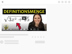 Cover: DEFINITIONSMENGE Wurzel bestimmen – Definitionsbereich Wurzelterm - YouTube