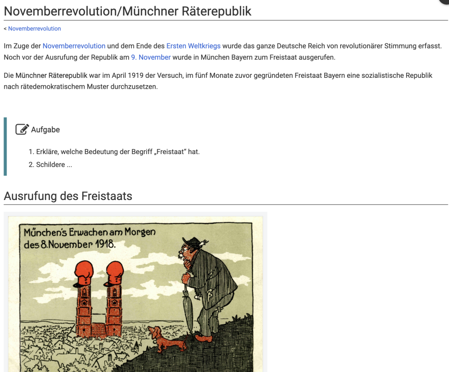 Cover: Novemberrevolution / Münchner Räterepublik | ZUM-Unterrichten